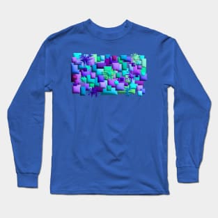 Rough Blue Study 1 Long Sleeve T-Shirt